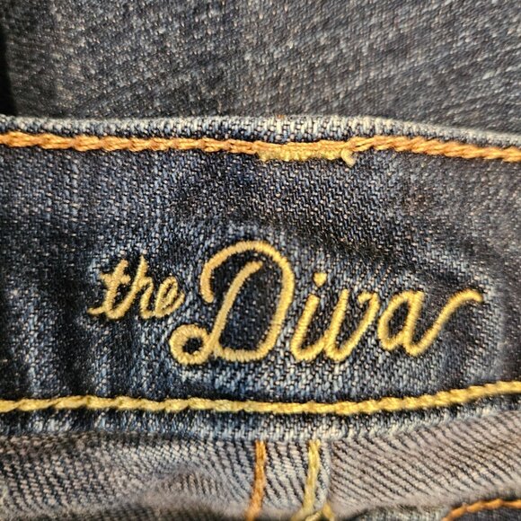 OLD NAVY THE DIVA Boot Cut Medium Wash Womens 16 short Casual Denim mom Rodeo - Picture 4 of 14